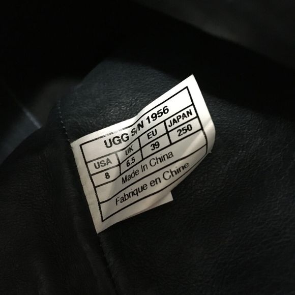 UGG Women's Black Suede Leather Tall Wood Clog Heel Boots-Size 8 - Picture 7 of 8